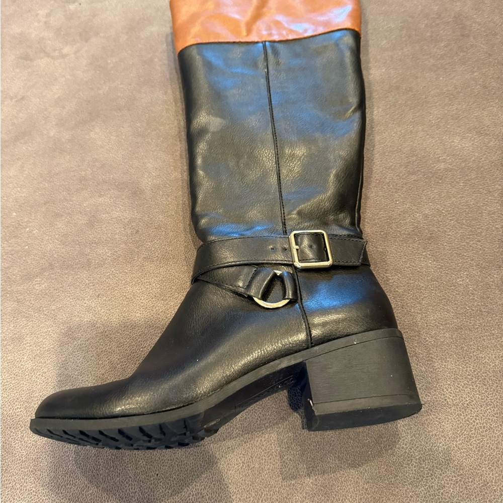 Style & co and Brown and black riding boots women’s size 6 - Picture 12 of 13